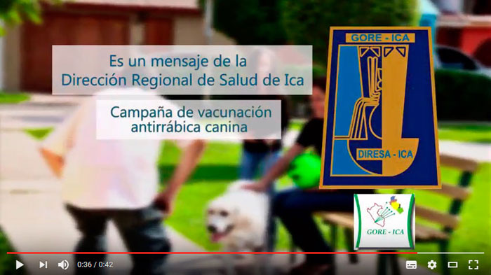 Producción de video para campaña de salud antirábica